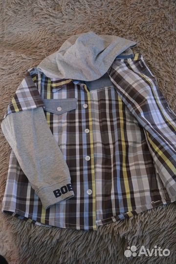 Рубашка в клетку детская