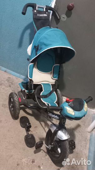 Велосипед коляска с родительской ручкой
