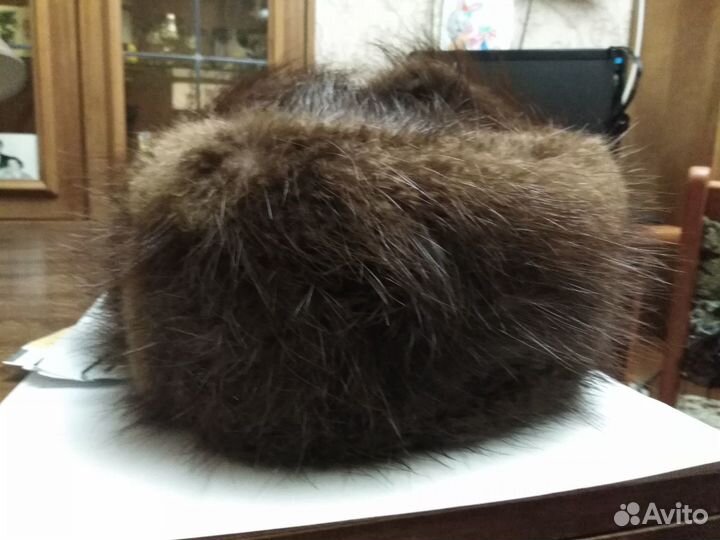 Мужская зимняя шапка из бобра, 58 размер