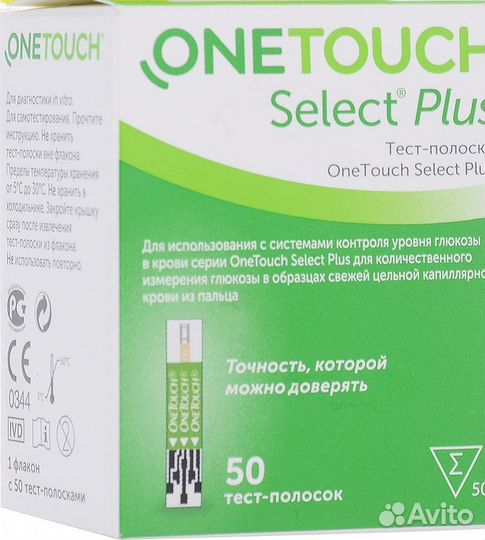 Тест полоски one touch select plus