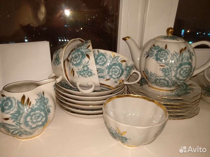 Сервиз чайный Гвоздичка Лфз редкость