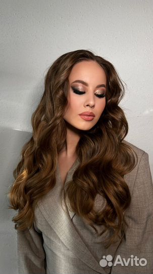 Макияж и локоны