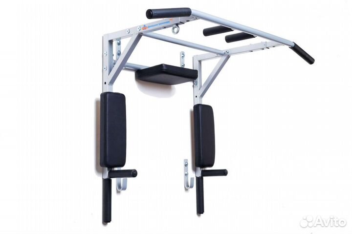Турник усиленный 3 в 1 серый Дом - трен