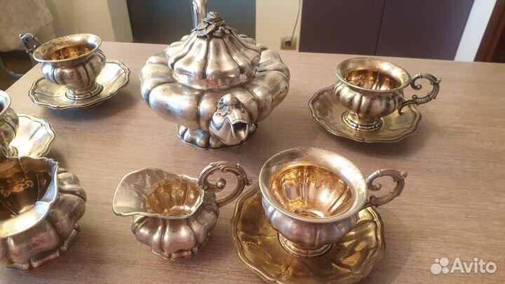 Сервиз серебро антиквариат