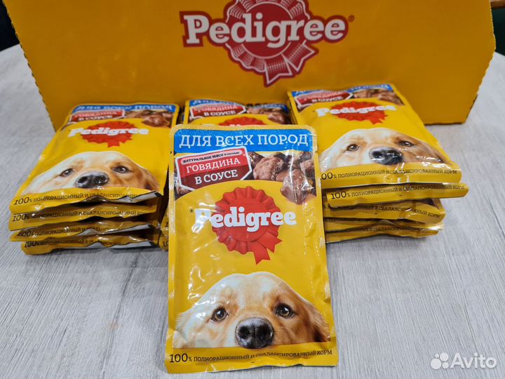 Влажный корм для собак pedigree