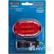 Фонарь задний велосипедный ecos