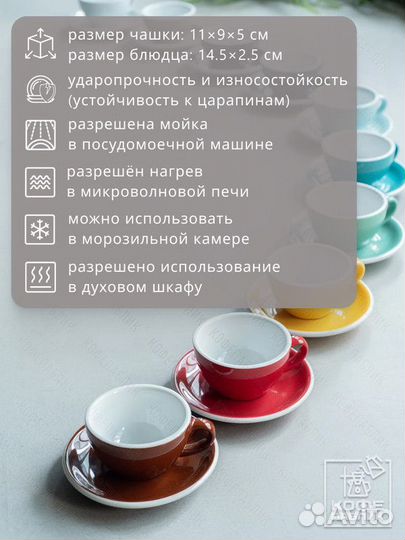 Кофейная пара Loveramics Egg 150 мл, цвет Mint (Мятный)