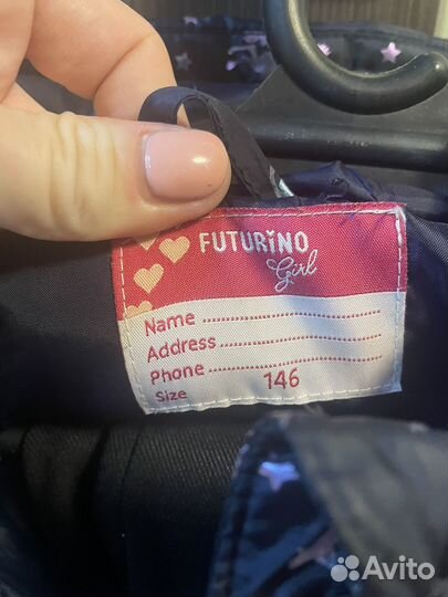 Пальто на девочку 146