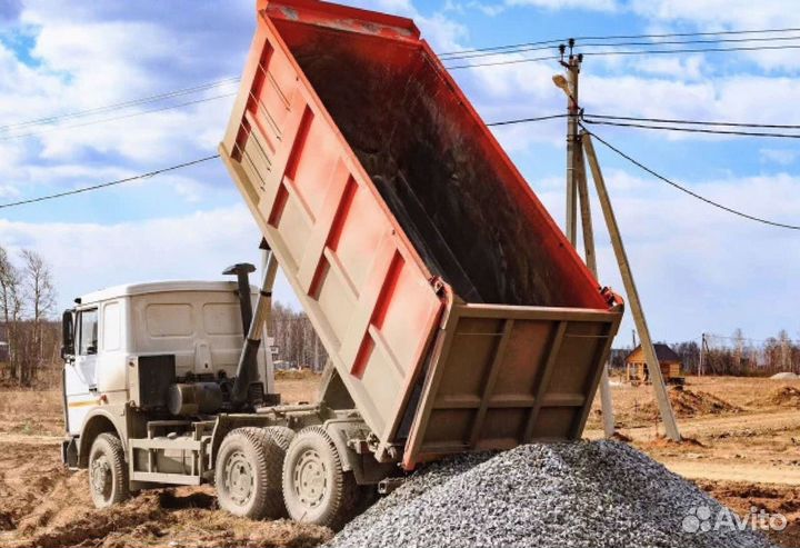 Щебень гравийный для дренажа