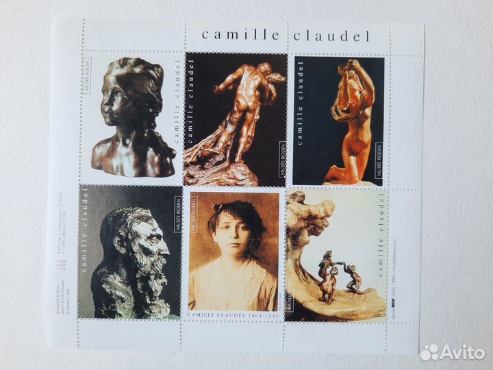 Виньетки Лувр и Музей Родена 1996г