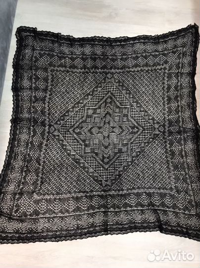 Шаль паутинка 100 шерсть