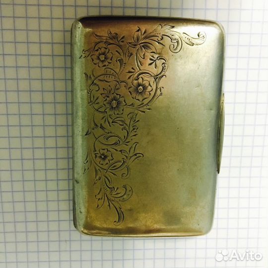 Портсигар серебряный 1897 - 1927 года