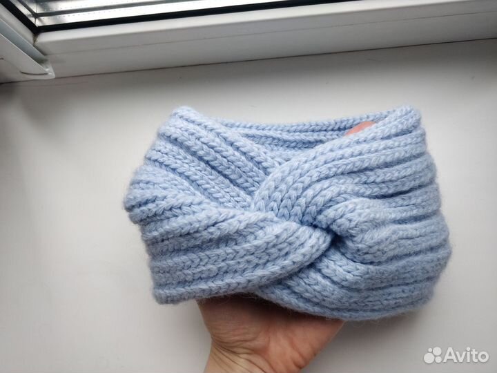 Вязаная повязка на голову