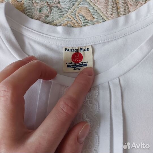 Кофта школьная для девочки Button Blue 146