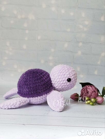 Вязаная игрушка черепашка