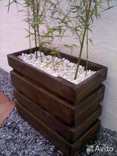 Клумбы, вазоны из дерева