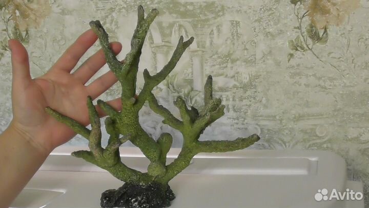 Декор для аквариума грот коралл и иск растения