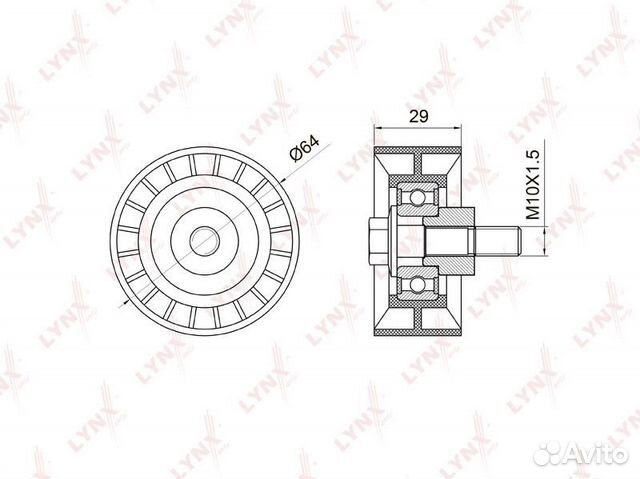 Ролик обводной ремня грм
