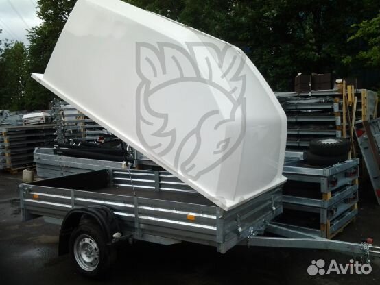 Прицеп с пластиковой крышкой от мзса