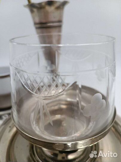 Сахарница бисквитница 50е г. Металл