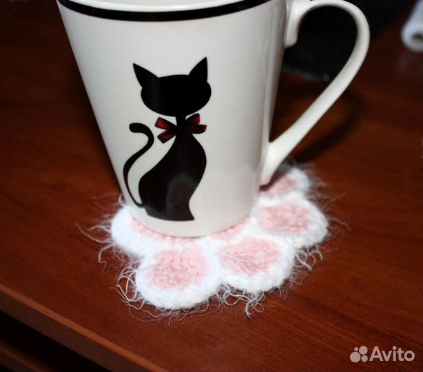 Подставки под кружку (лапка кота, котолапка)