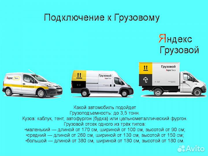 Водитель на своем грузовике в Яндекс гибкий графи