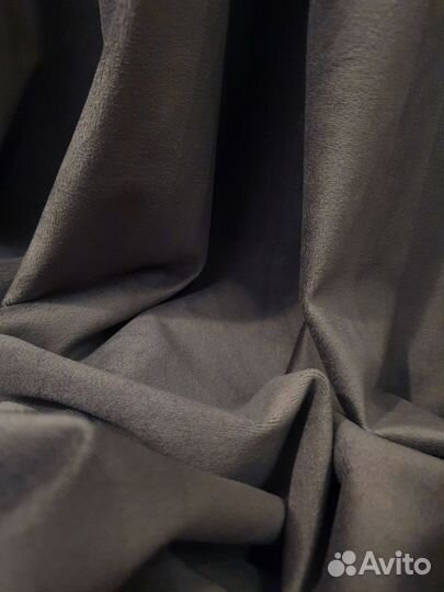 Шторы бархат комплект новые серые