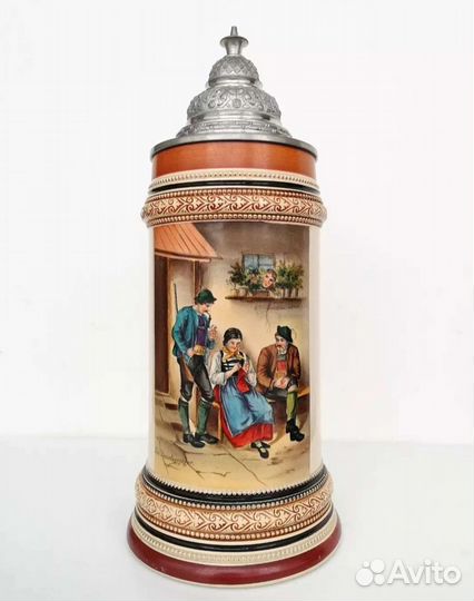 Антикварная Пивная кружка 1903 год Германия