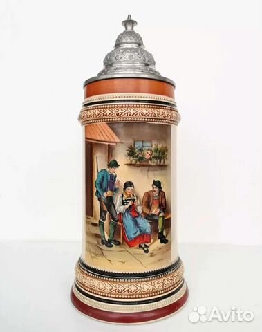 Антикварная Пивная кружка 1903 год Германия