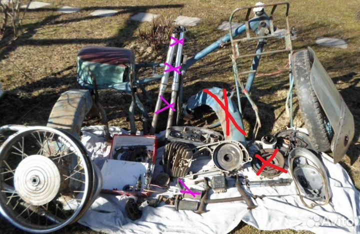 Мотоцикл иж-56(запчасти)