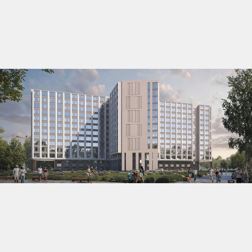 1-к. апартаменты, 26,1 м², 2/13 эт.