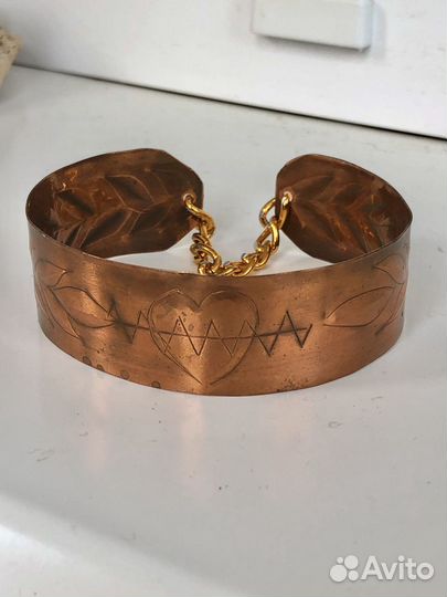 Браслет медный ручная работа