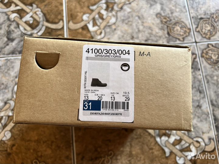 Ботинки кожаные zara