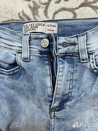 Джинсы для девочки 140