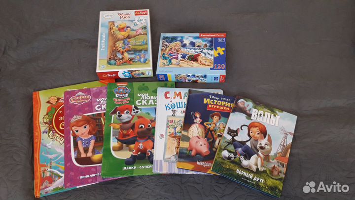 Отдам книги, пазлы