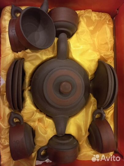 Глиняный набор для чайной церемонии новый