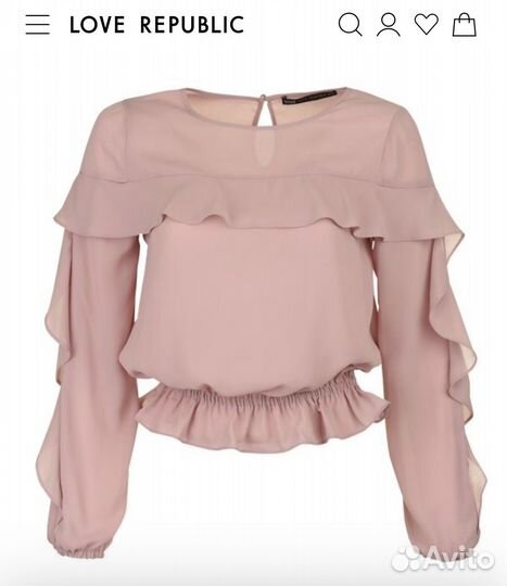 Блузка нарядная xs