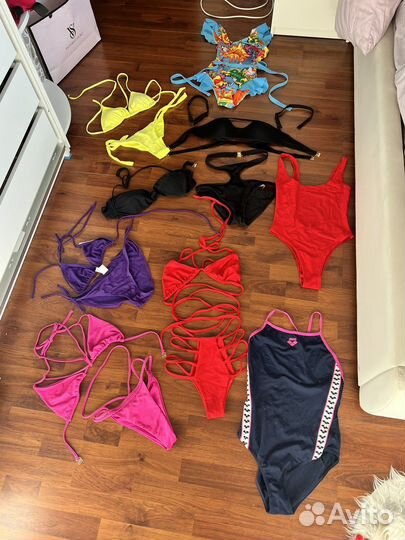 Купальники слитные и раздельные бандо, бикини и др