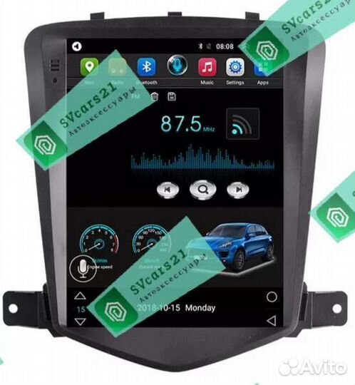Магнитола Android Tesla Chevrolet Cruze 2008-2012