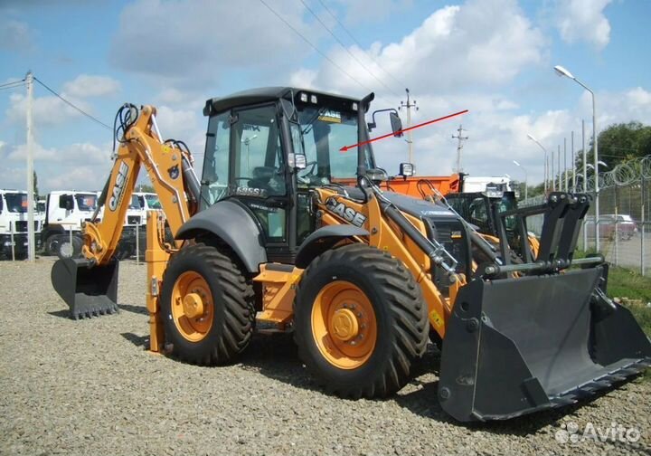 Стекло лобовое для погрузчика case