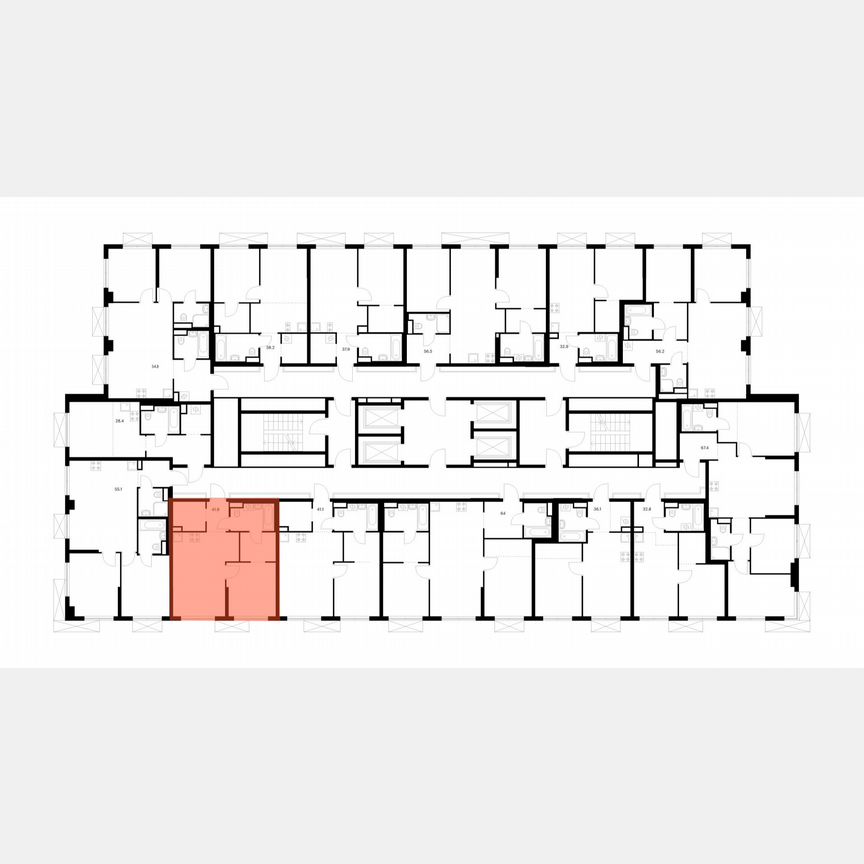 1-к. квартира, 41,8 м², 18/24 эт.