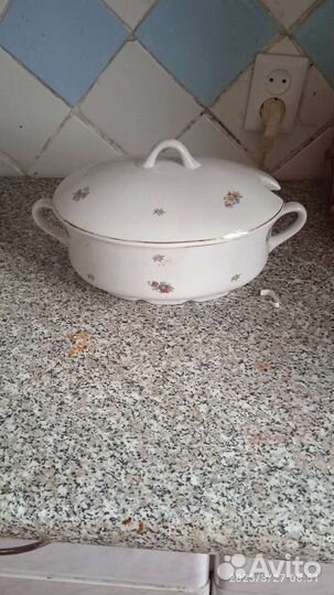 Супница фарфоровая СССР