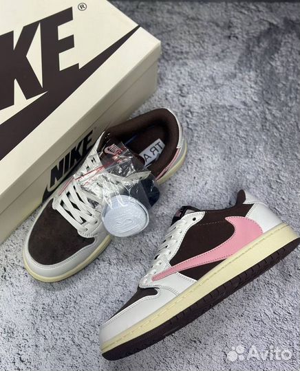 Кроссовки Nike Air Jordan 1 low x Travis Scott