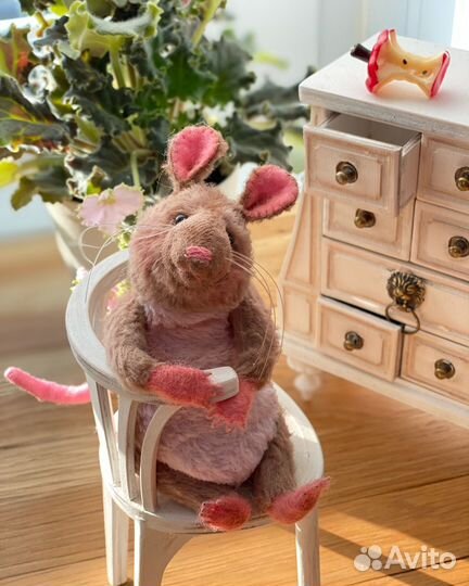 Коллекционная интерьерная игрушка в стиле тедди