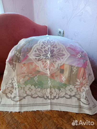 Кружевные накидки на подушки из СССР