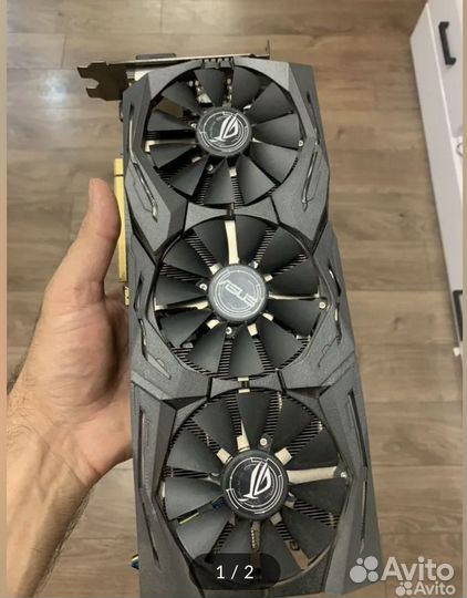 Видеокарта rx580 8gb strix