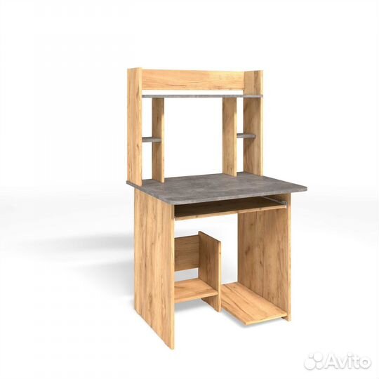 Стол ск 5 дуб золотой/ателье светл + надстройка