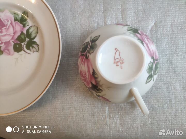 Чайный сервиз Розы, Дулёво 21 предмет