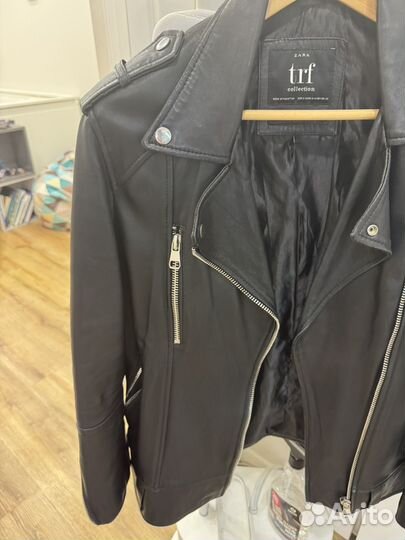Кожная куртка zara