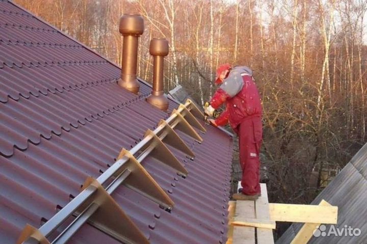 Снегозадержатели на крышу + монтаж